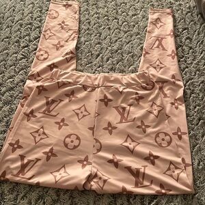 Printed Pink Mauve Leggings